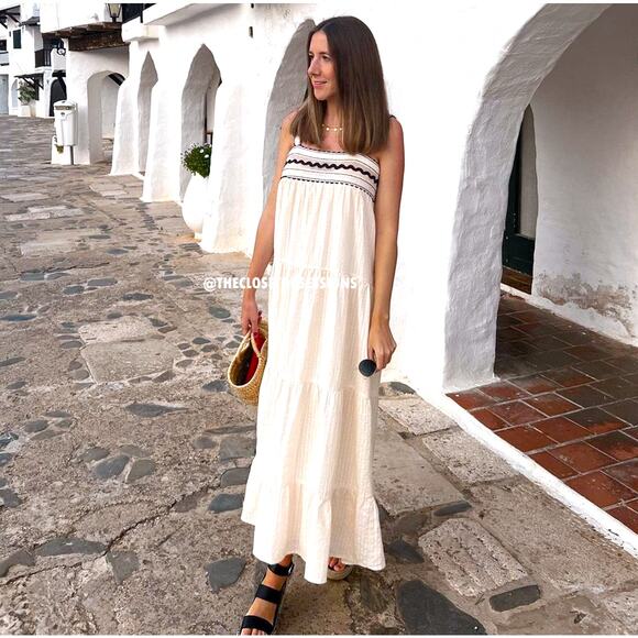 ZARA BLOGGER FAVE!!! Midi Dress with Wide Straps NWT - Picture 8 of 16